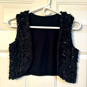 🇺🇸Girls’ fur and sequin vest